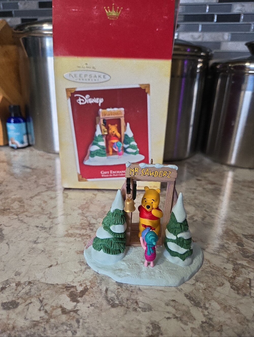 Vintage 2005 Winnie The Pooh Hallmark Disney Ornament, Gift Exchange, In Box